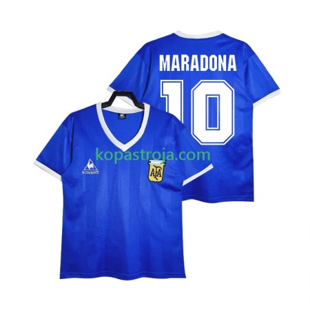 Billiga Fotbollströjor Argentina MARADONA 10 Retro Borta tröja 1986 Kortärmad